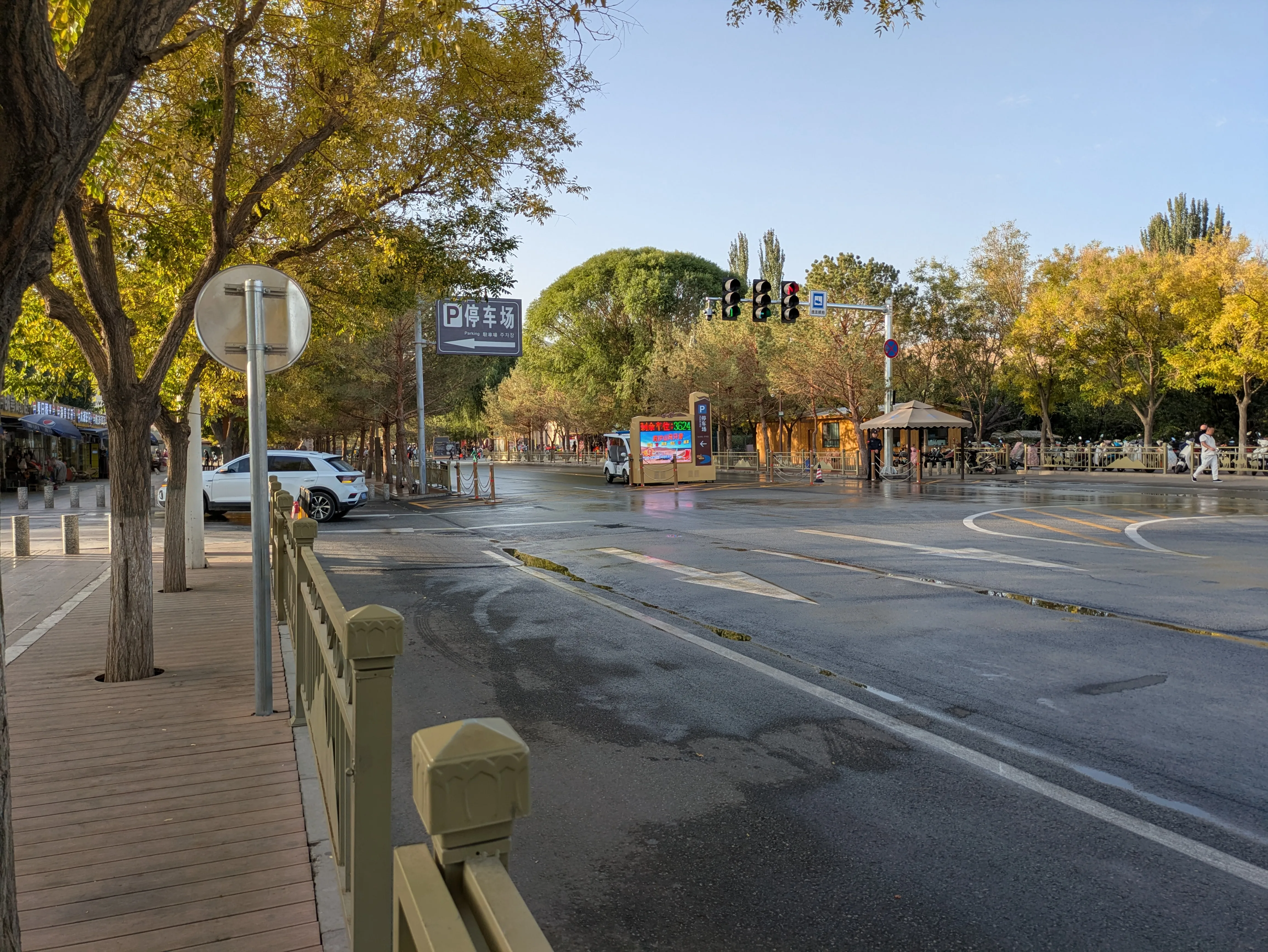 鳴沙山月牙泉で降りた場所