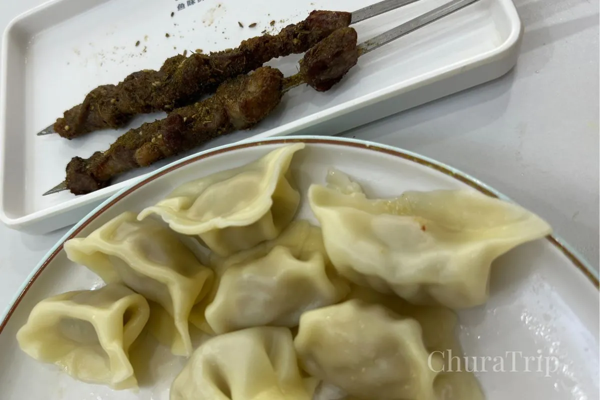 大好物の羊の串焼き！！中国来たときは必ず食べます！