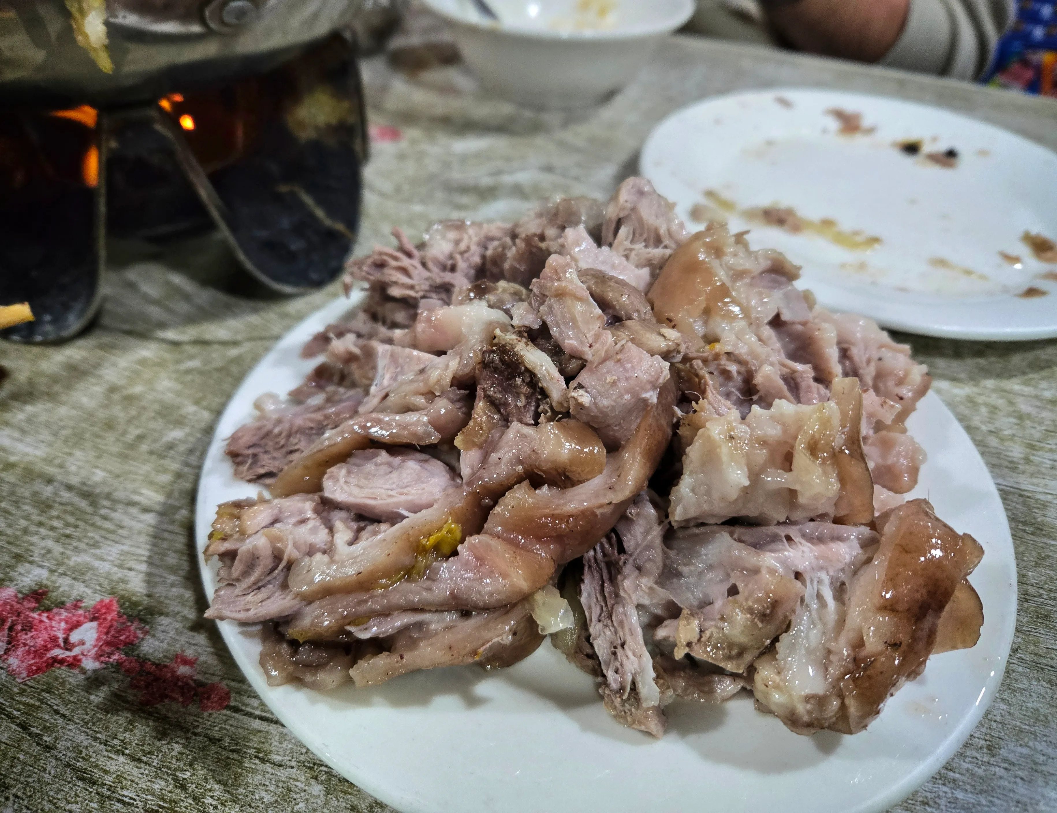 豚バラ2皿、カルビ辺りのお肉まで追加してたんまり